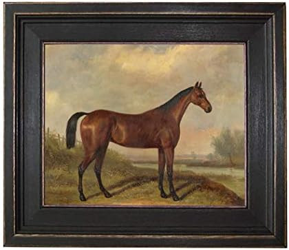 Schooner Bay Co. – William Barraud Hunter in Landscape 8 x 10” Oil Painting Print on Canvas Rustic B | Amazon (US)