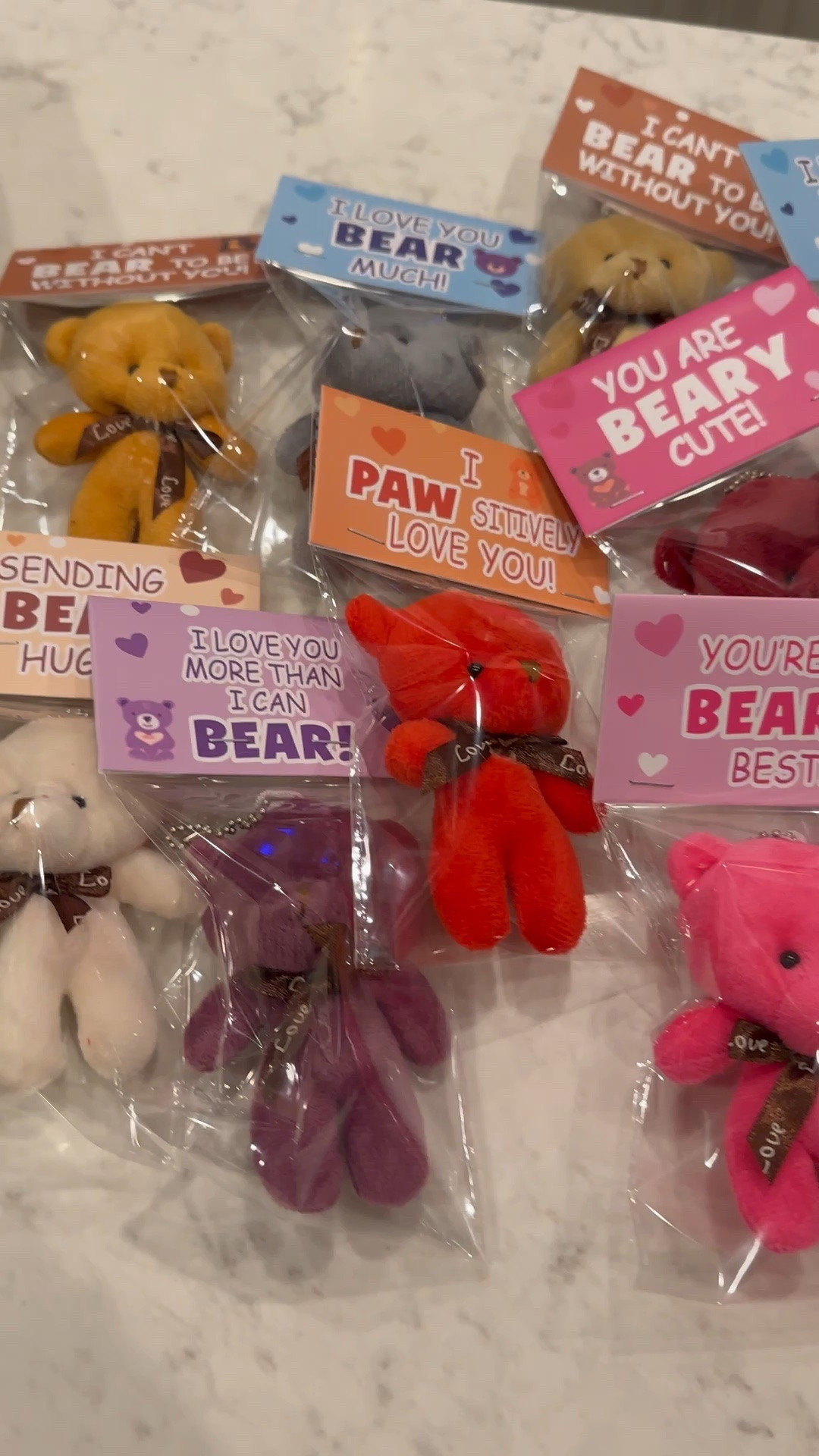 Charlotte’s class valentines this year are the cutest!! Tiny stuffed bears that double as keychains- and come with everything you need to assemble, making it the most simple and easy valentines! Linking several options for shipping dates, most are available soon! #valentinesday #classvalentines 

#LTKmomlife #LTKValentine #LTKKids