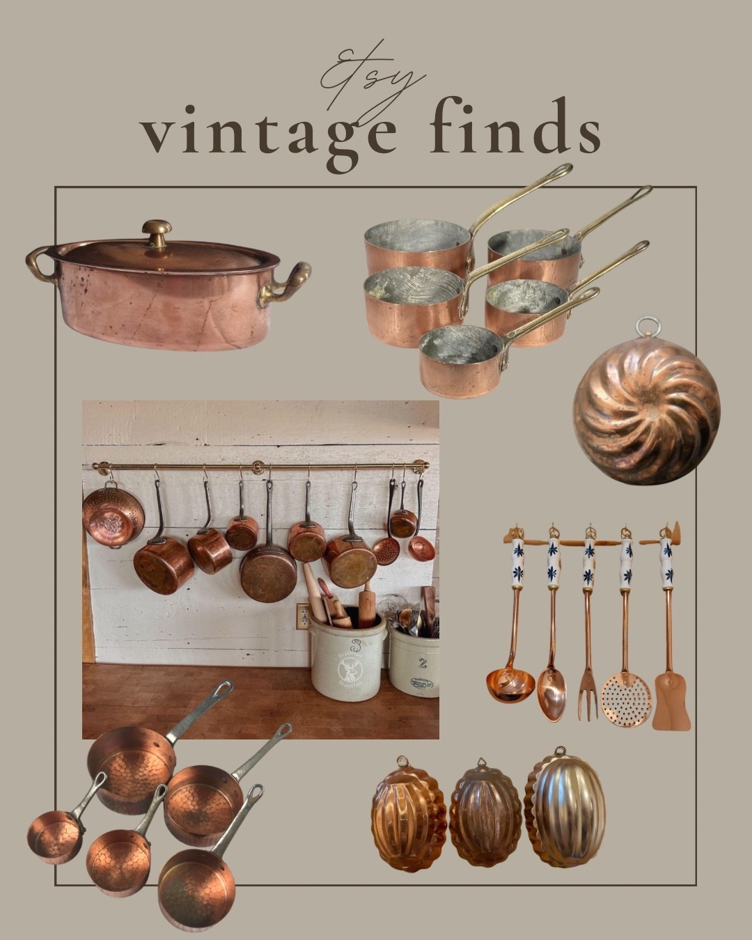 I found more gorgeous vintage copper for your kitchen! 

#LTKHome #LTKfoodie