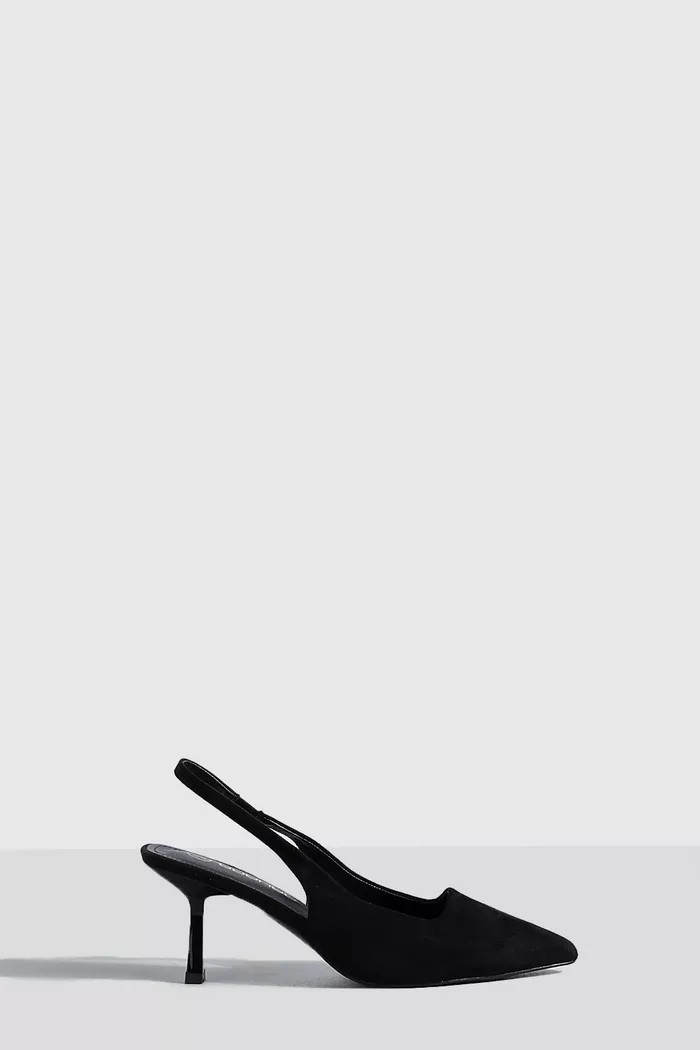 Low Stiletto Slingback Court Shoe | Boohoo.com (UK & IE)
