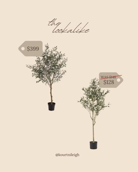 The Lookalike! 
Found an almost identical dupe, at a fraction of the cost, for the Crate & Barrel Faux Olive Tree! Its also on sale for 14% off! Save $20

#LTKSeasonal #LTKFind #LTKsalealert