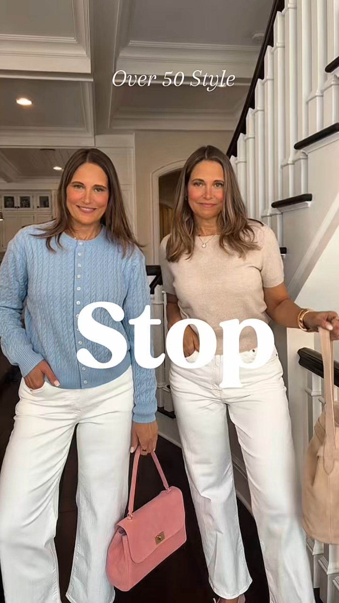 Don’t do it anymore.  Soft white jeans or ecru are an updated look. These are great! We love the stretch but yet the structure of these that don’t show our lumps and bumps.  They skim so nicely too. Great for Spring and summer  

#LTKstorytime #LTKootd #LTKOver40