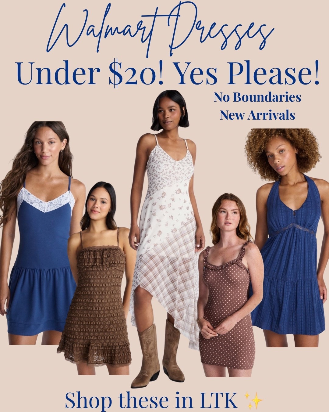 Walmart dresses under $20! 👗✨

These new No Boundaries arrivals are cute, affordable, and perfect for summer. From casual everyday looks to vacation and country concert outfits, Walmart is delivering this season!

#WalmartFashion #WalmartDresses #NoBoundaries #LTKStyle #AffordableFashion #SummerDresses #BudgetFashion #WalmartFinds #FashionOver50 #FashionOver40 #AffordableStyle #LTKFashion #ShopMyLook #CasualStyle #SummerOutfits #walmartcreator