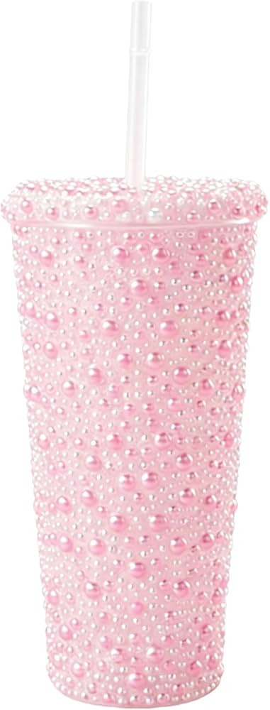 22 OZ Water Bottle Tumbler with Lid and Straw Bling Diamonds Sturdy and Durable BPA-free Plastic ... | Amazon (US)
