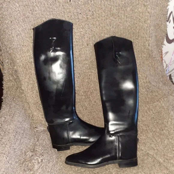 IMPERIAL MARLBOROUGH-England-Black Leather Riding Boots-Sz 7.5-NWOB | Poshmark