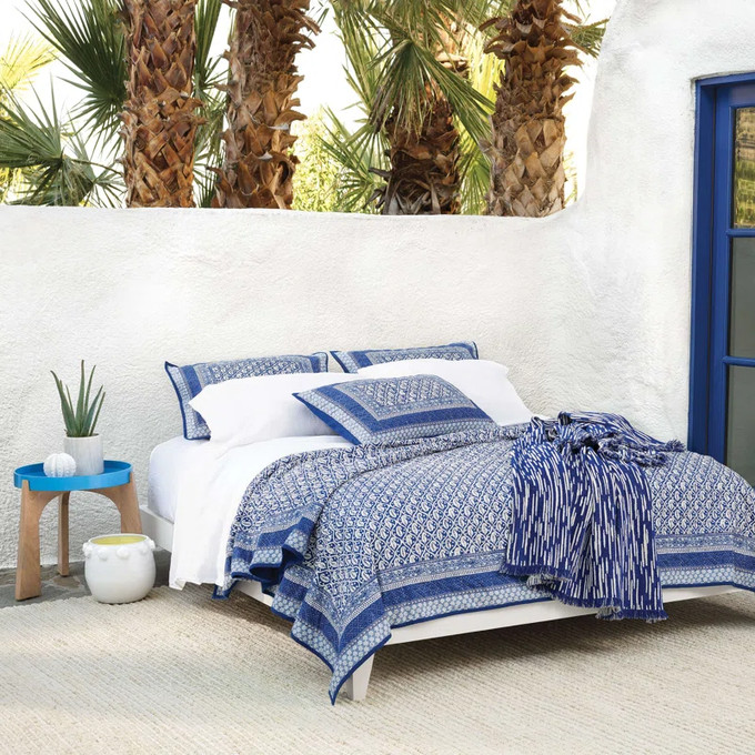 Click for more info about Batik Blue Coverlet