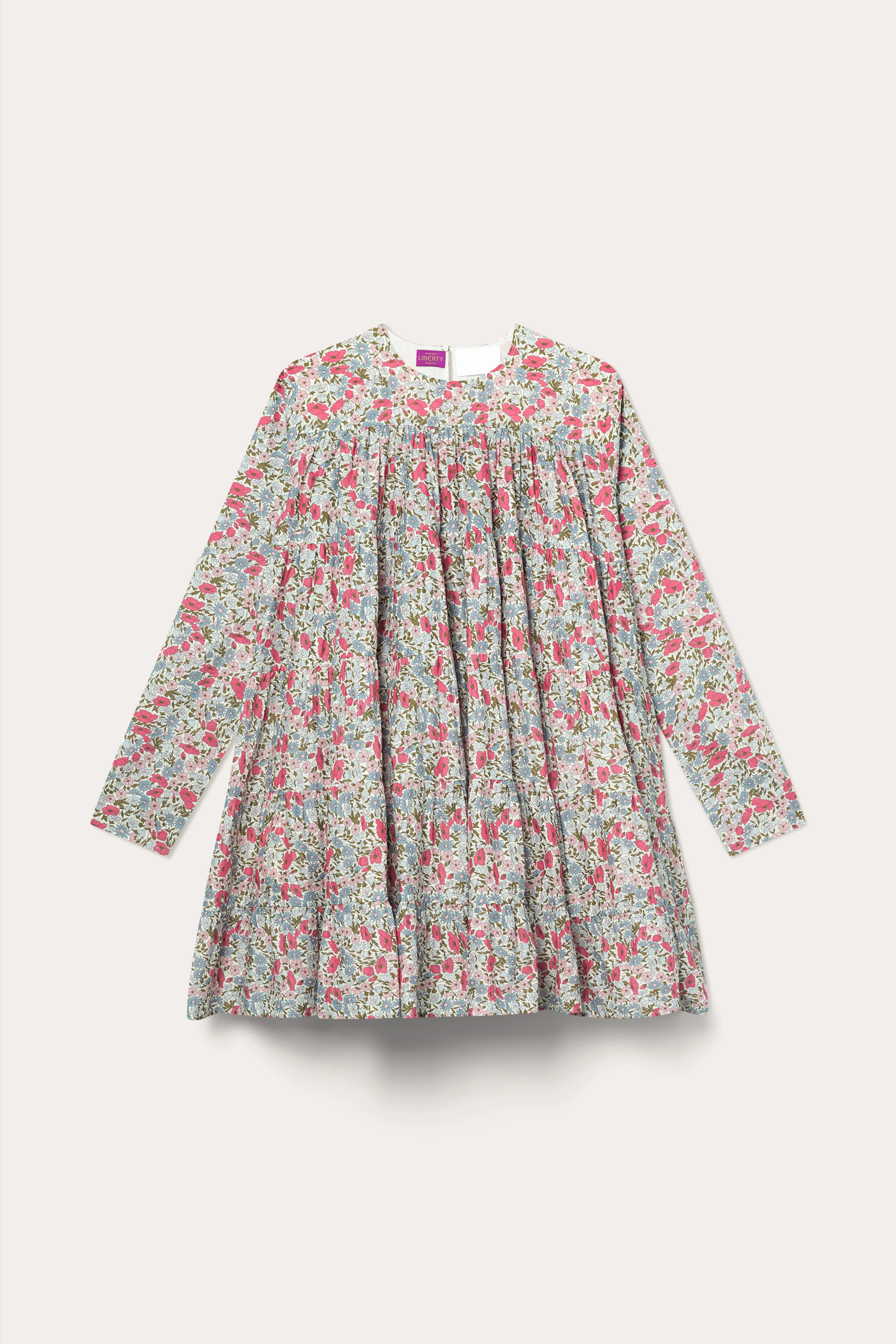 Soliman Dress in Liberty Pink Print | Merlette NYC