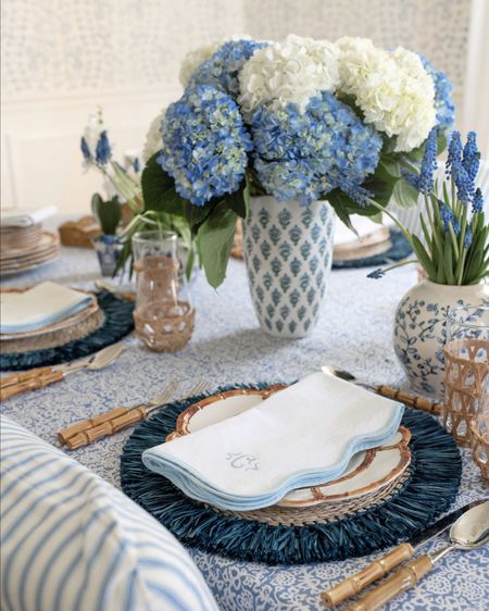 Blue & White tabletop finds for spring 

#LTKhome #LTKfindsunder100 #LTKSeasonal