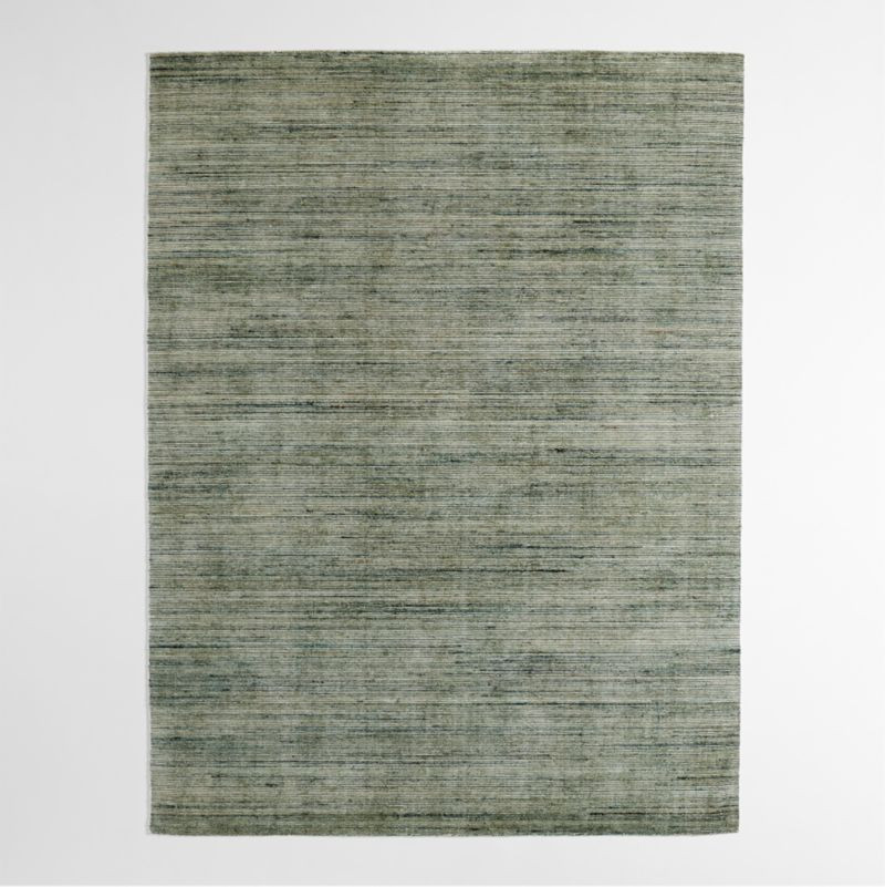 Antwerp Performance Handwoven Green Area Rug 6'x9' | Crate & Barrel