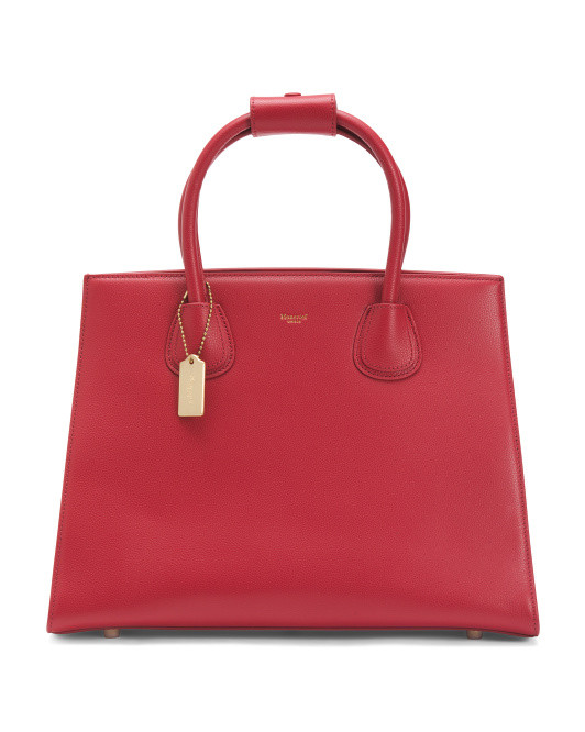 Leather Classic Handbag | TJ Maxx