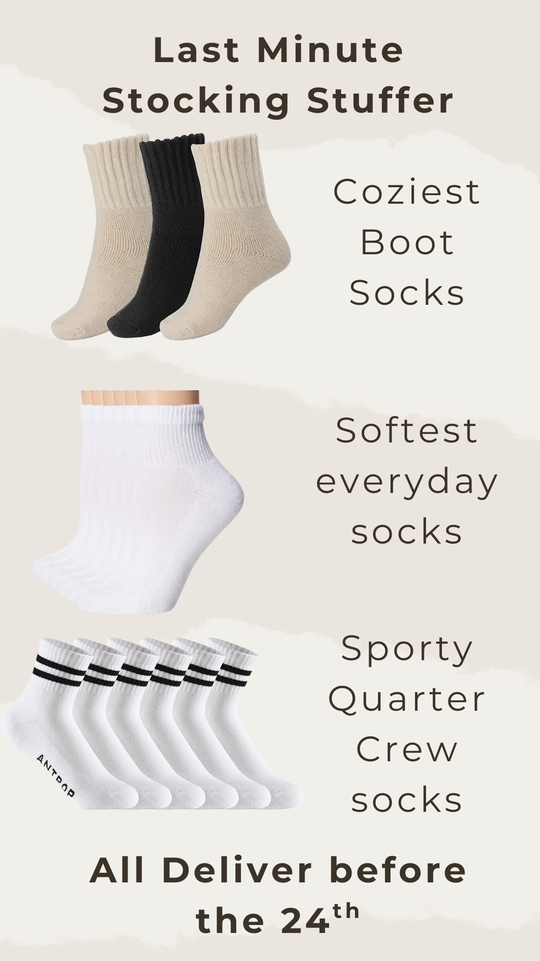 Last minute stocking stuffers! I’m picky on my socks but love these! All arrive before the 24th 

#LTKgrwm #LTKGiftGuide #LTKHoliday