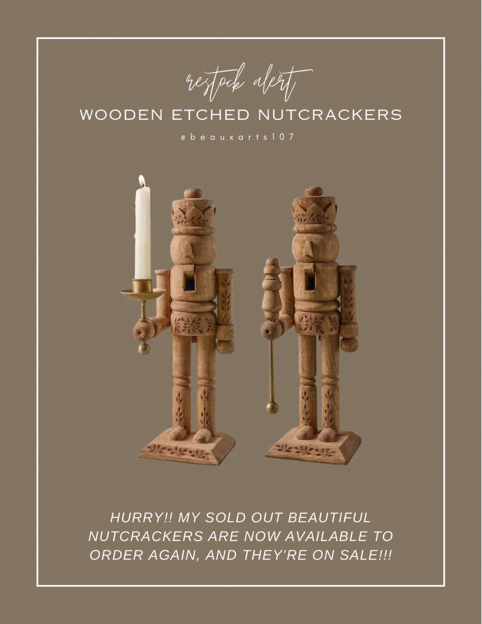 Shop my beautiful nutcrackers sold out in a day when they became available so grab these now before they’re gone again! They’re also on sale!!! 

#LTKSaleAlert #LTKHoliday #LTKCyberWeek