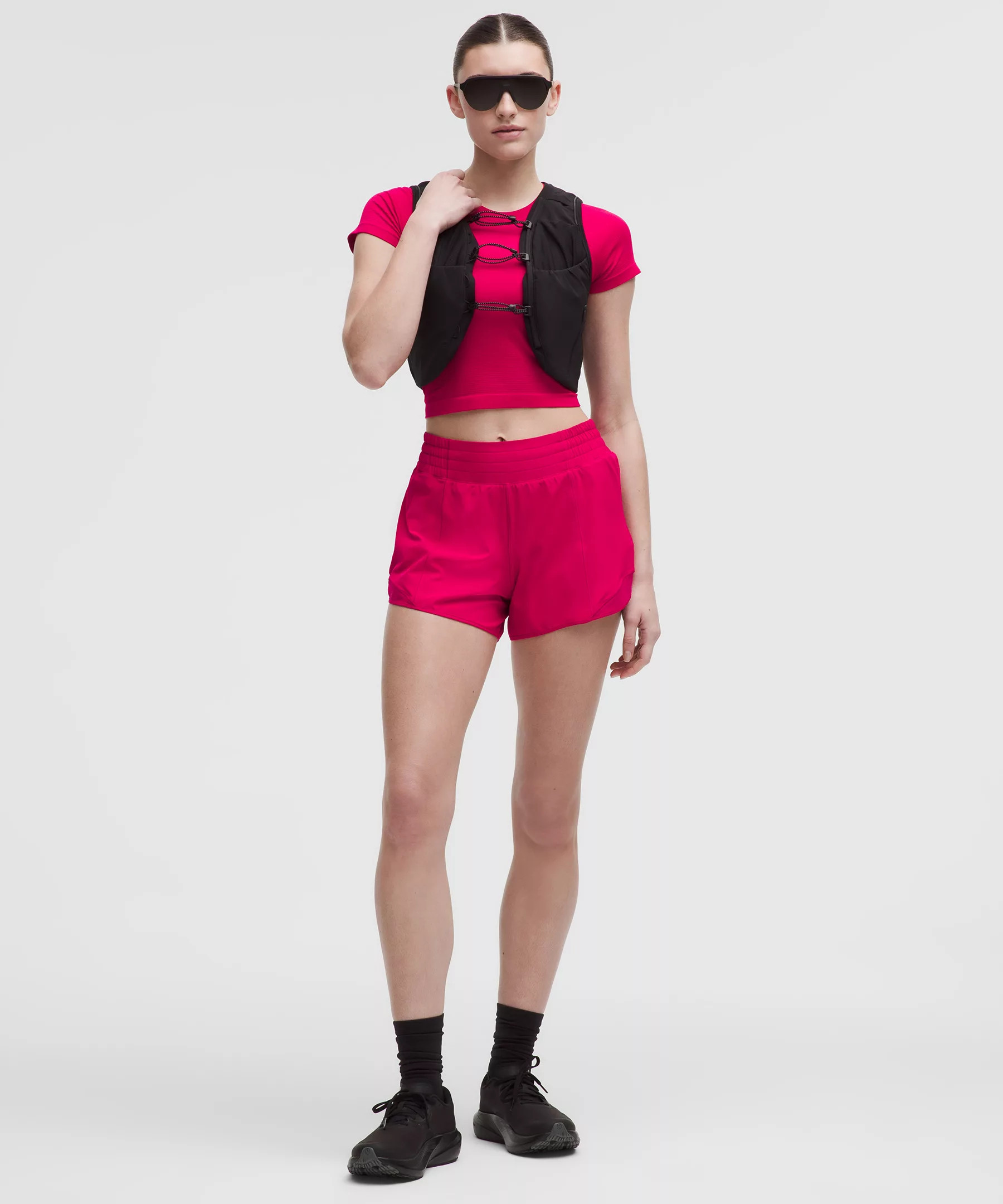 Hotty Hot High-Rise Lined Short 4" | Women's Shorts | lululemon | Lululemon (US)