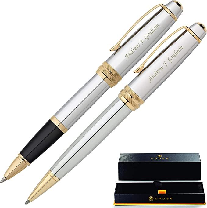 Dayspring Pens Cross Pen Set | Personalized Cross Bailey Medalist Rollerball and Ballpoint Gift P... | Amazon (US)