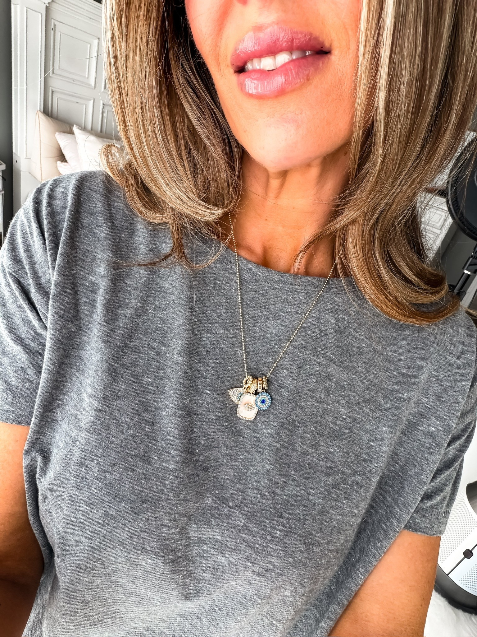 You can never go wrong with a soft gray tee and layered jewelry 🤍 this is one of those effortless everyday looks that still feels put together. The charm necklace adds the perfect little statement to a basic outfit

everyday basics, gray t shirt outfit, casual chic style, layered necklaces, charm necklace trend, minimalist fashion, everyday outfit ideas, capsule wardrobe, casual fashion, neutral style, elevated basics, effortless style, themominstyle

#LTKootd #LTKSeasonal #LTKMothersDay
