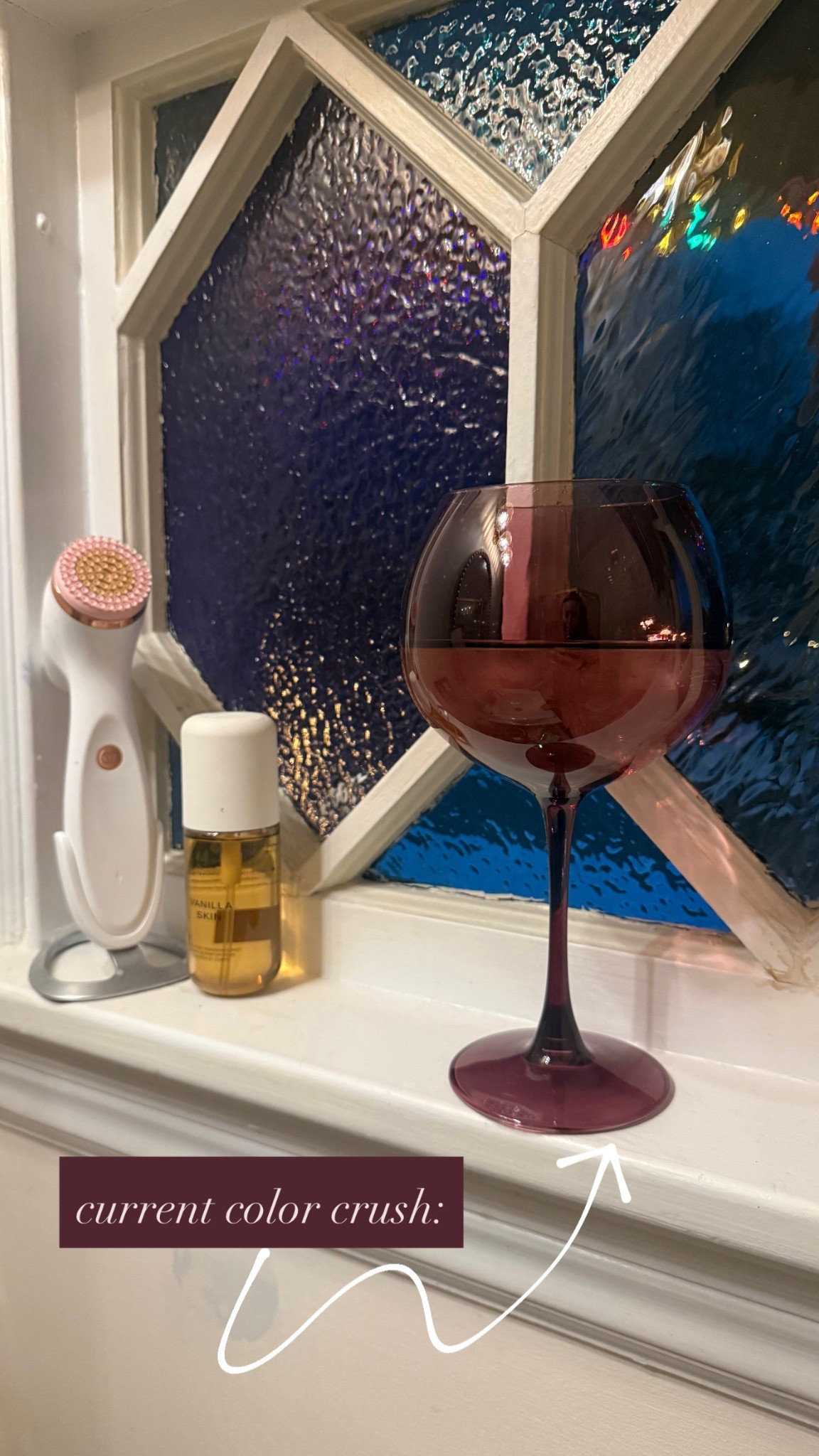 Wine glass. Spring style. Deep purple. Color crush. Walmart find. 

#LTKSaleAlert #LTKSeasonal #LTKFindsUnder100