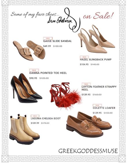 Some of my favorite shoes are now on sale at Sam Edelman ❤️. I could-not help myself and have purchased a few pairs already. 

#LTKshoecrush #LTKsalealert #LTKstyletip