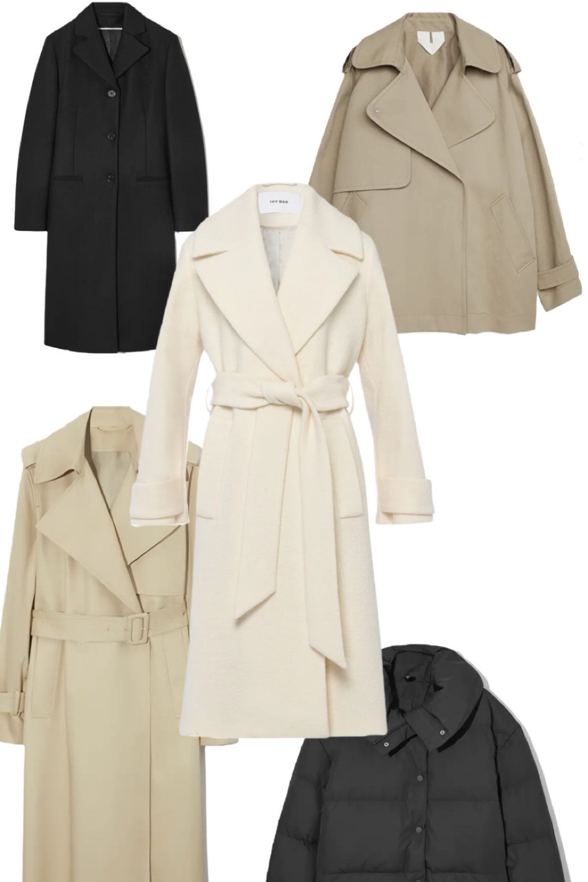 Timeless coats 
Trench coats
Winter wool coats
Long coats
Short coats
Capsule wardrobe 

#LTKstyletip #LTKSeasonal #LTKworkwear