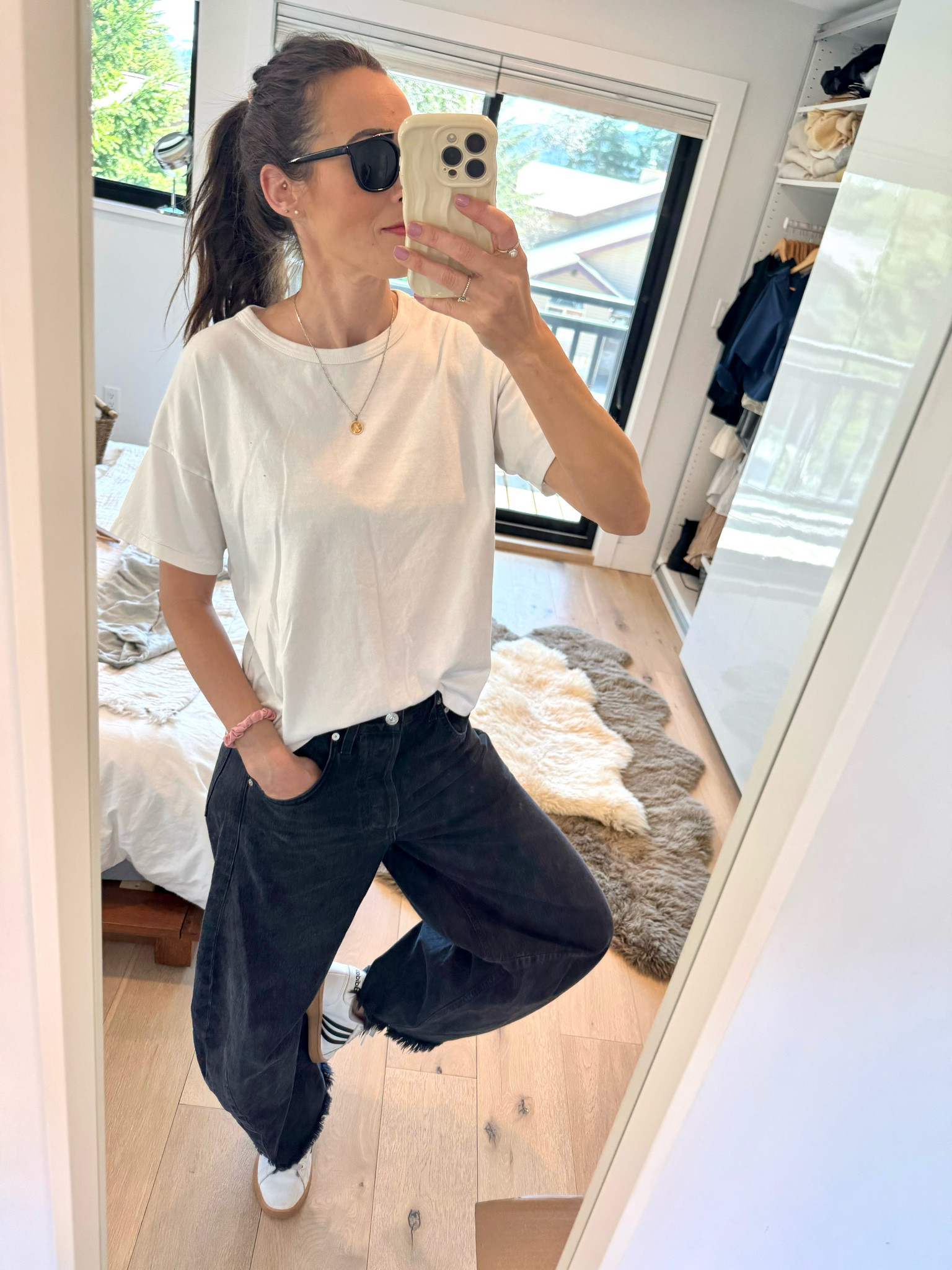 I am SO obsessed with these Citizens of Humanity horseshoe jeans - I think I need them in denim.    