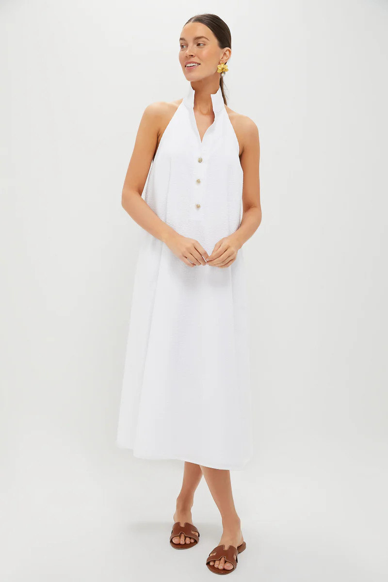 White Seersucker Jagger Dress | Tuckernuck (US)