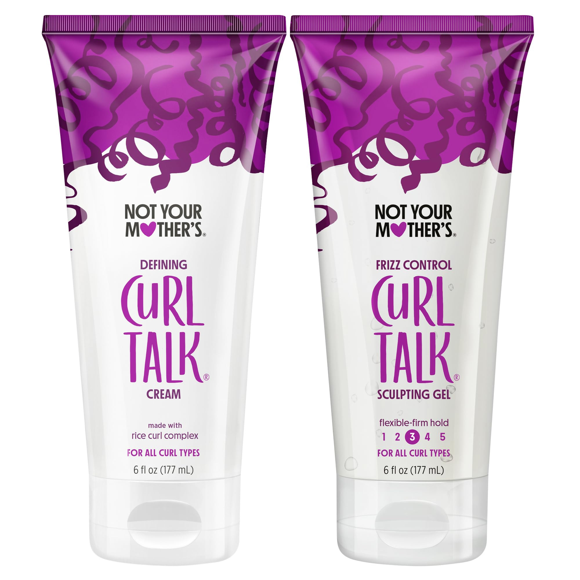 Not Your Mother's Curl Talk Frizz Control Sculpting Gel & Defining Cream (2-Pack) - 6 fl oz Each ... | Amazon (US)