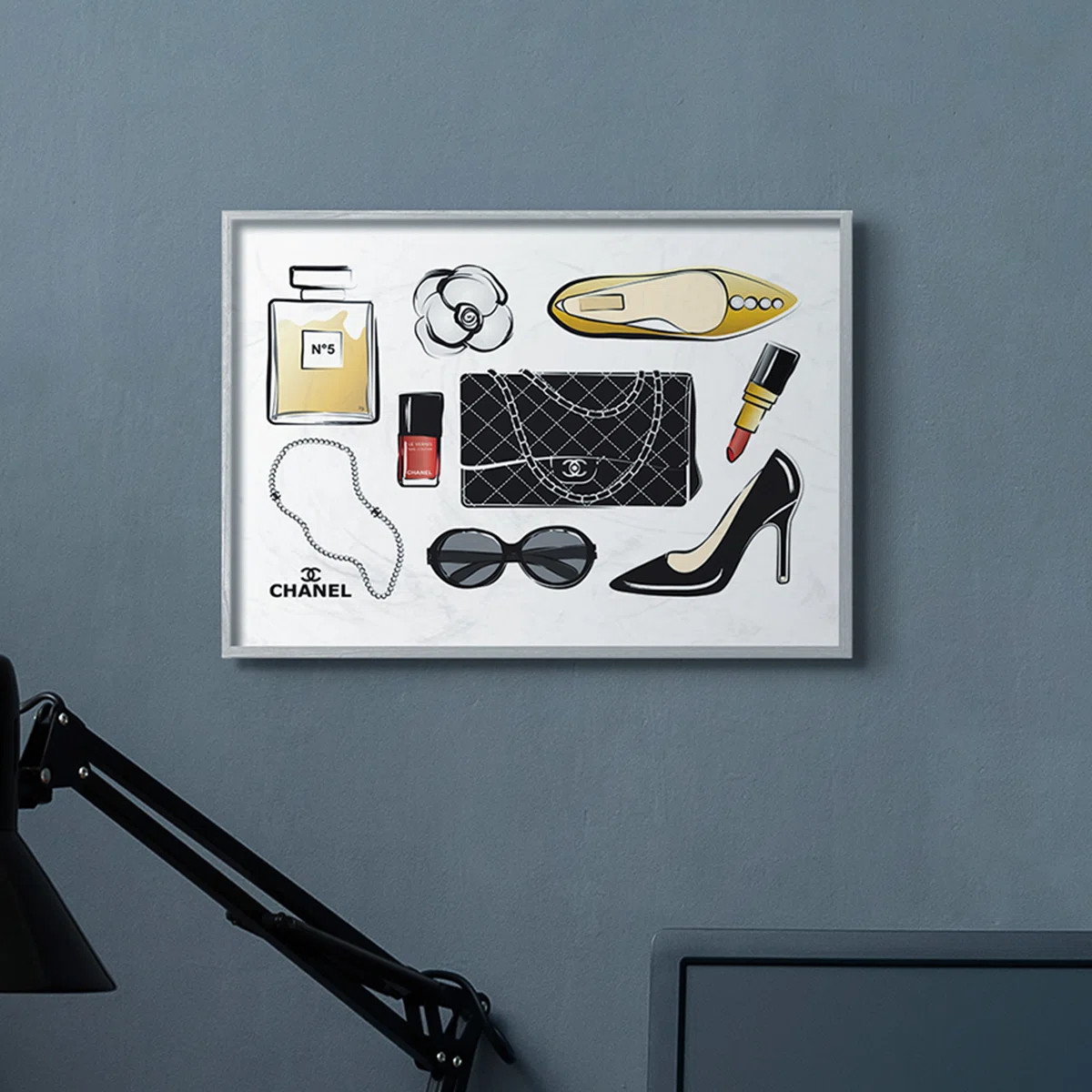 Rosdorf Park Deluxe Designer Fashion Accessories Glam Style by Martina Pavlova - Graphic Art Prin... | Wayfair North America