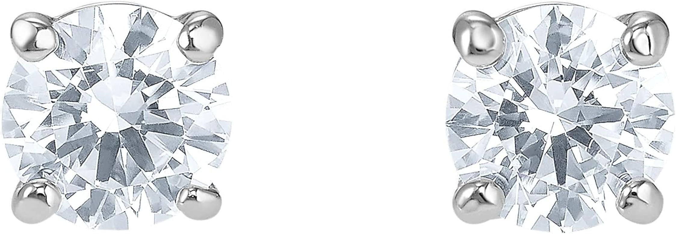 Swarovski Tennis Bracelet and Earring Jewelry Collection, Rhodium Finish, Clear Crystals | Amazon (US)