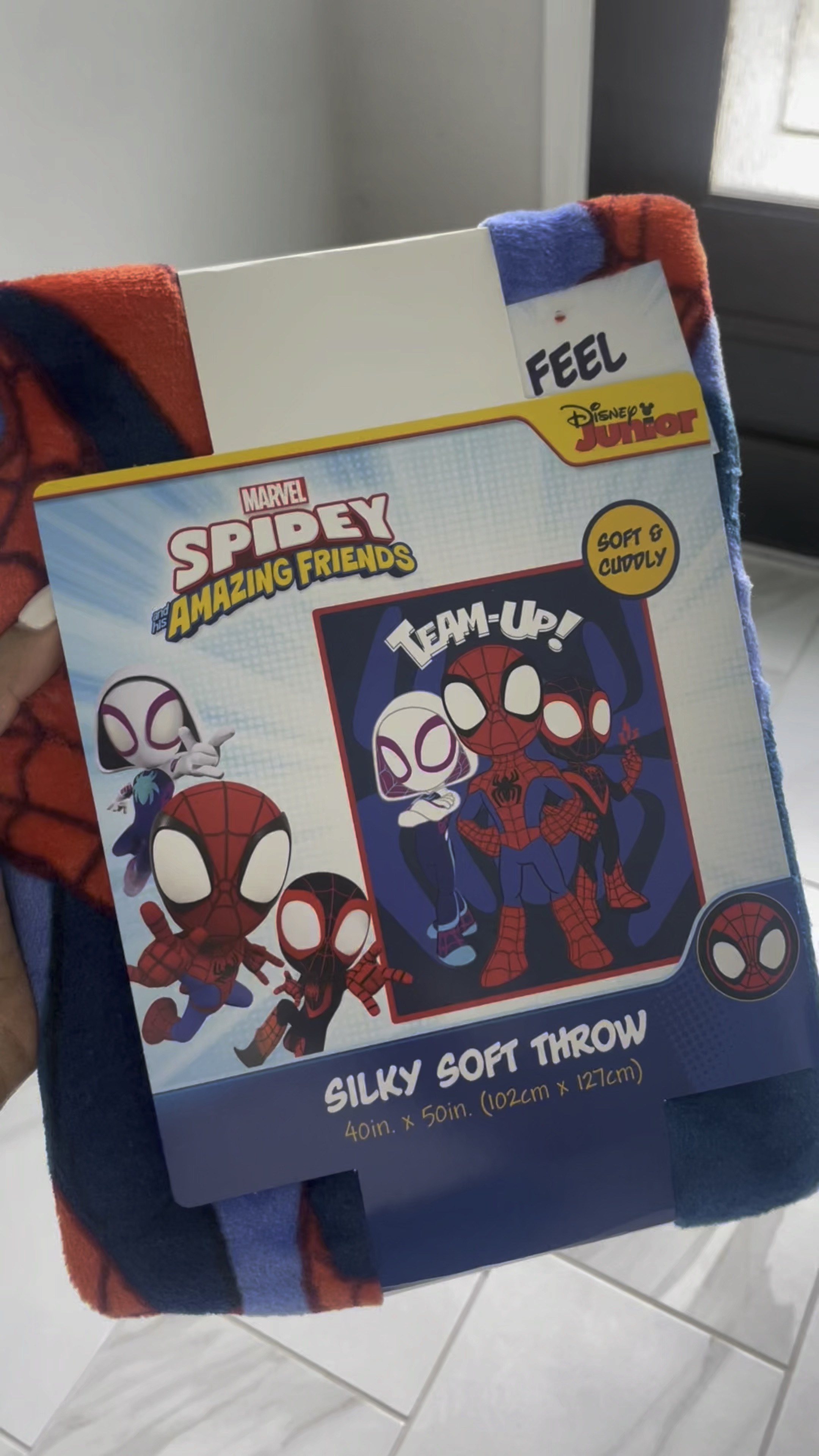 Micah can’t get enough of his new Spidey throw blanket! It’s perfect for snuggling up during storytime or nap time. The bundle even came with a fun Create-A-Face sticker book that kept him entertained for hours. Loving these little moments of comfort and play!

#SpideyAndFriends #MomLife #ToddlerEssentials #HoustonMoms #KidsFavorites #CozyMoments

#LTKFindsUnder50 #LTKHome #LTKKids