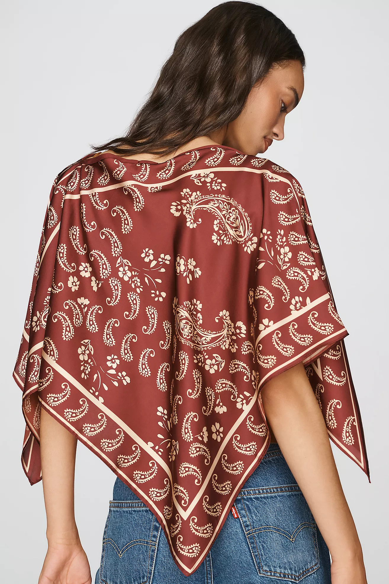 By Anthropologie Printed Scarf Poncho | Anthropologie (US)