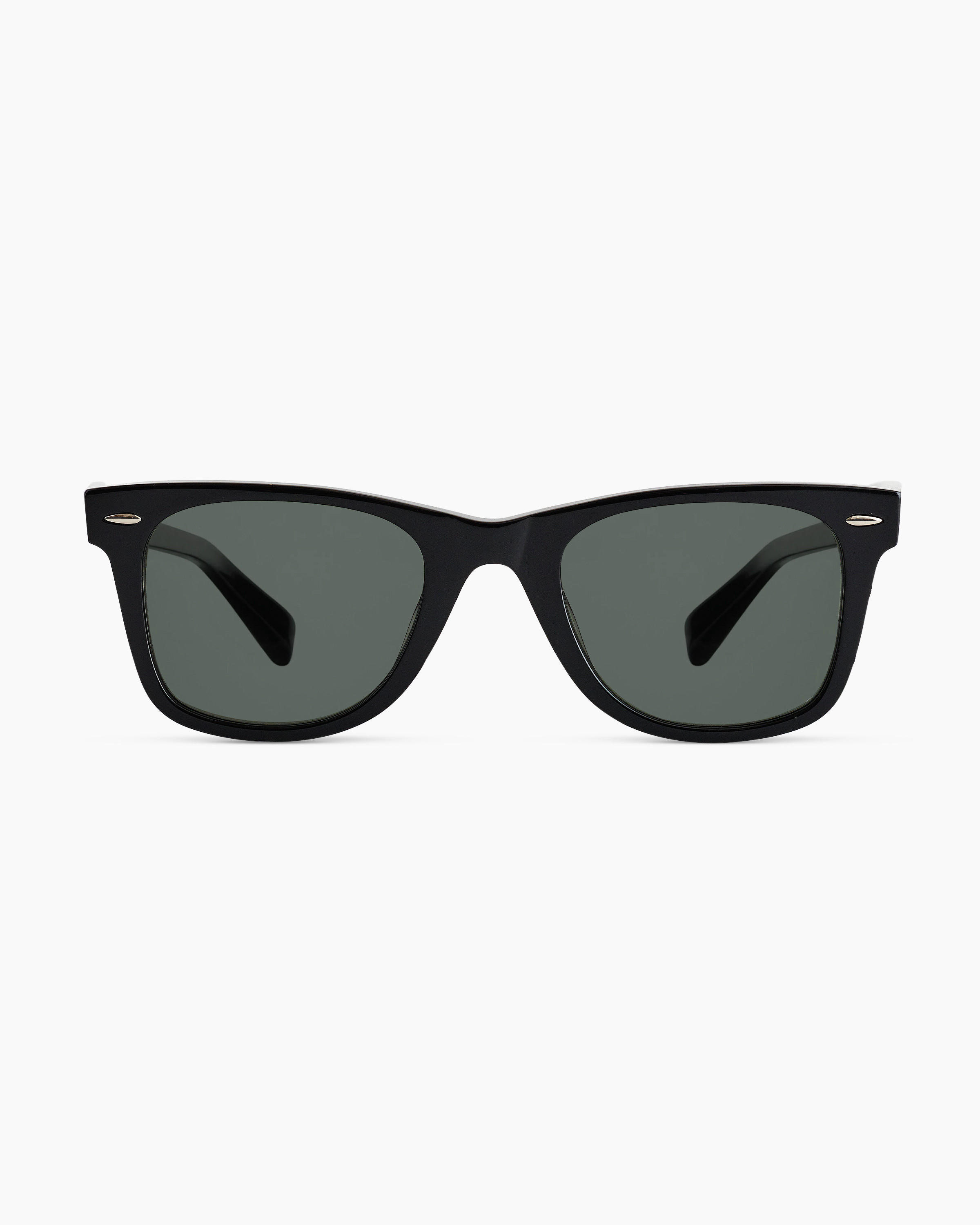 Quince | Walker Polarized Acetate Sunglasses in Black with Green lens, Size Wide, Cellulose Acetate | Quince