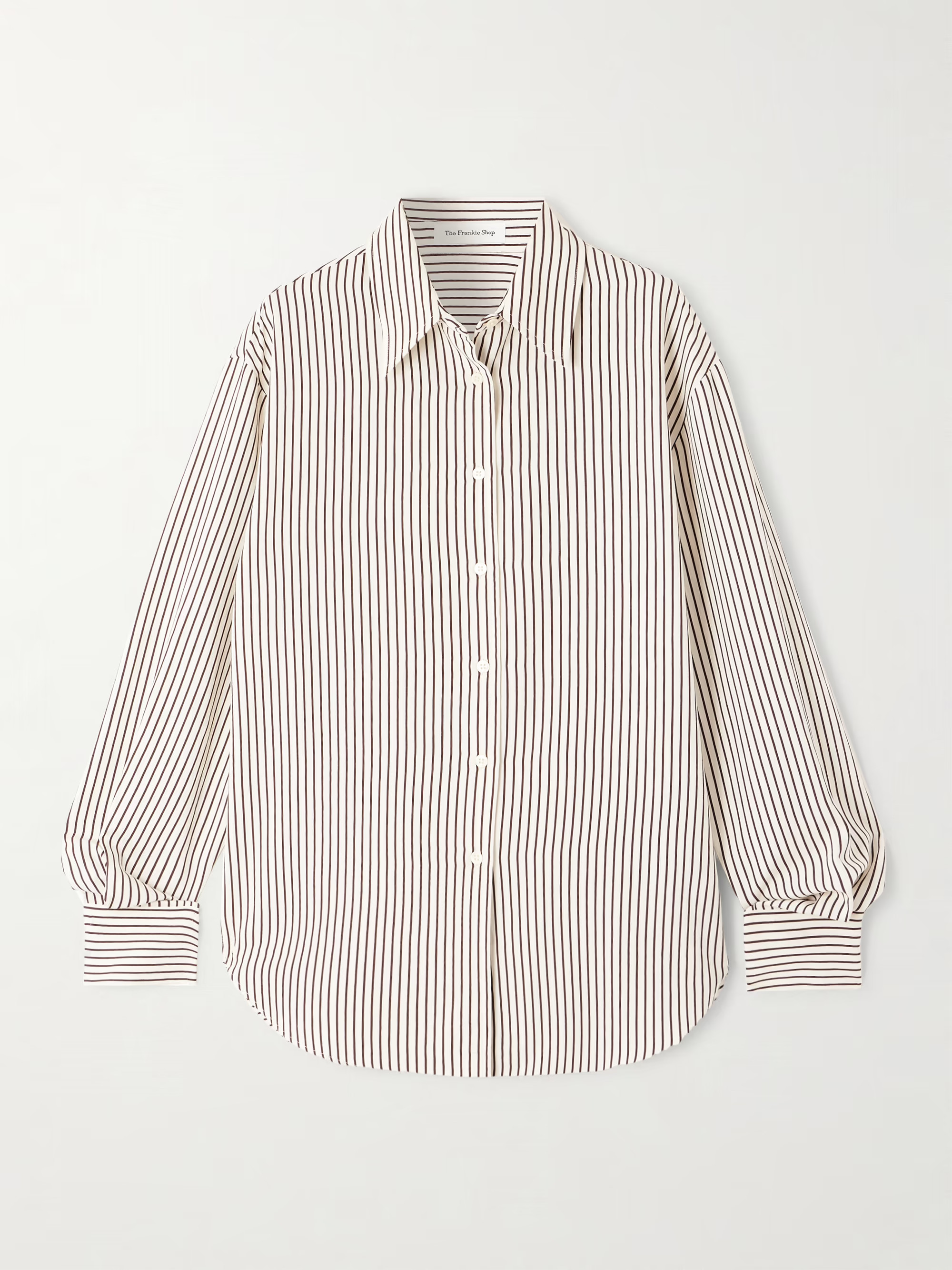 Peri striped Lyocell-blend twill shirt | NET-A-PORTER APAC