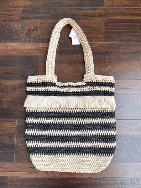 Striped woven boho bag! 🖤 Found it to be a little too big for my liking but could make for a great beach bag! Very affordable and under $20!

#LTKSeasonal #LTKitbag #LTKfindsunder50