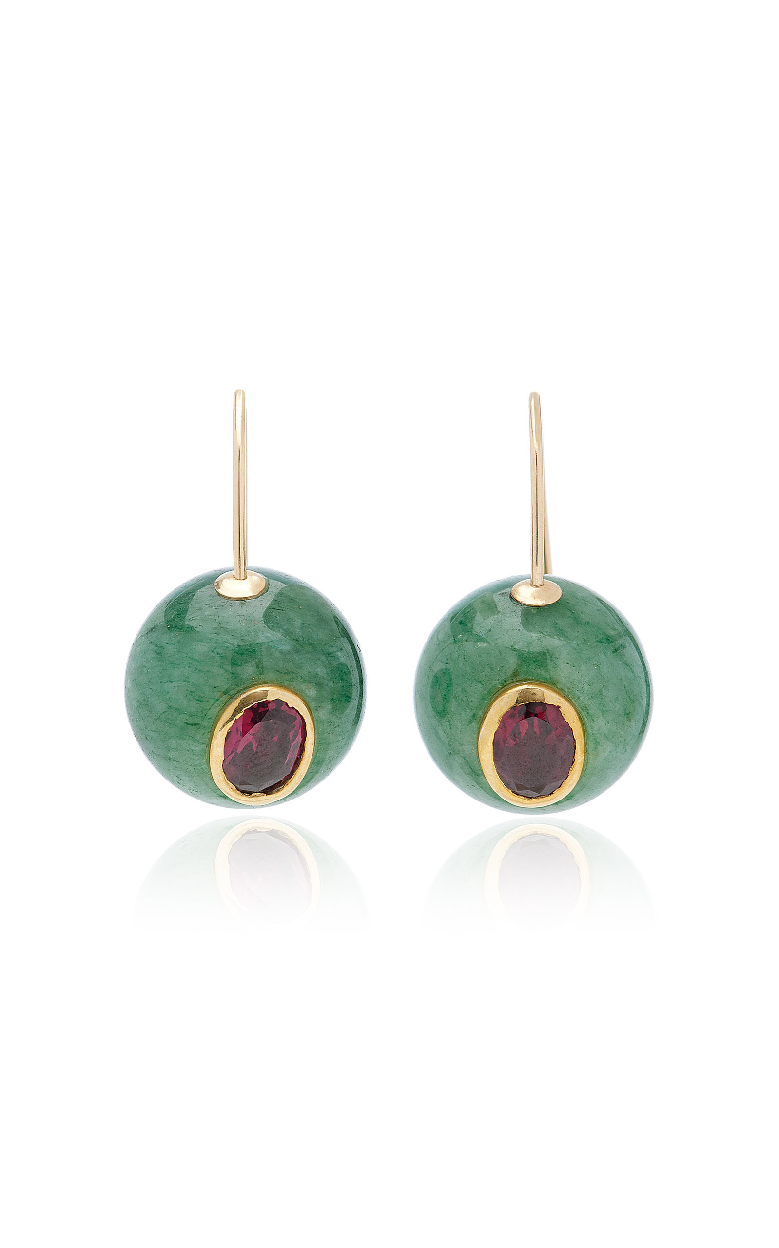 Pablo Aventurine, Rhodolite Earrings | Moda Operandi (Global)