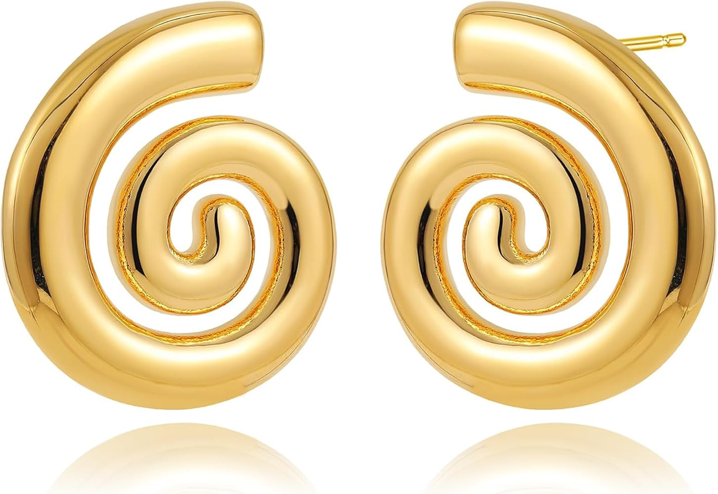Gold Earrings for Women - 14K Dainty Gold Bow Earrings, Trendy Drop Statement Pearl Earring Jewel... | Amazon (US)