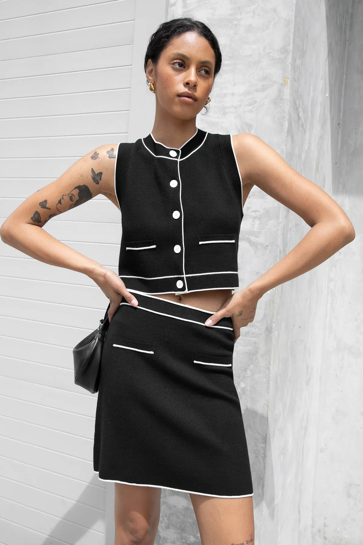 KNIT MINI SKIRT | OAK + FORT