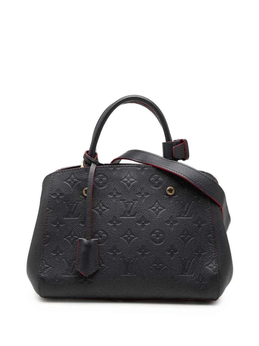 Louis Vuitton Pre-Owned 2019 Monogram Empreinte Montaigne BB satchel - Blue | Farfetch Global