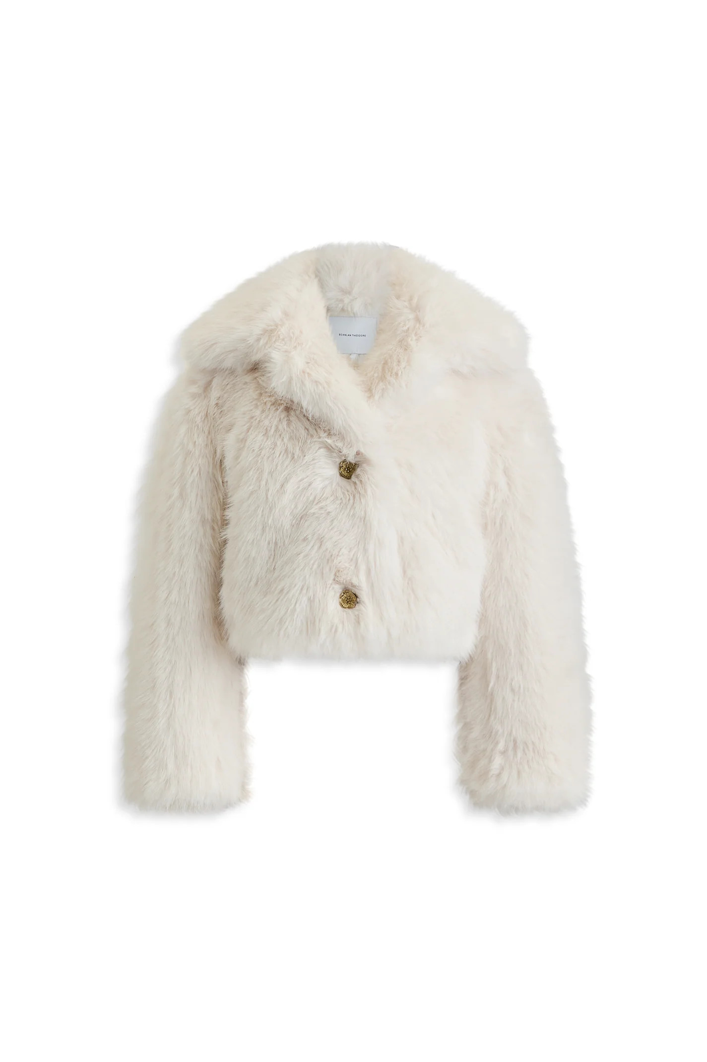 FAUX-FUR JACKET - ALABASTER - Scanlan Theodore | Scanlan Theodore AU