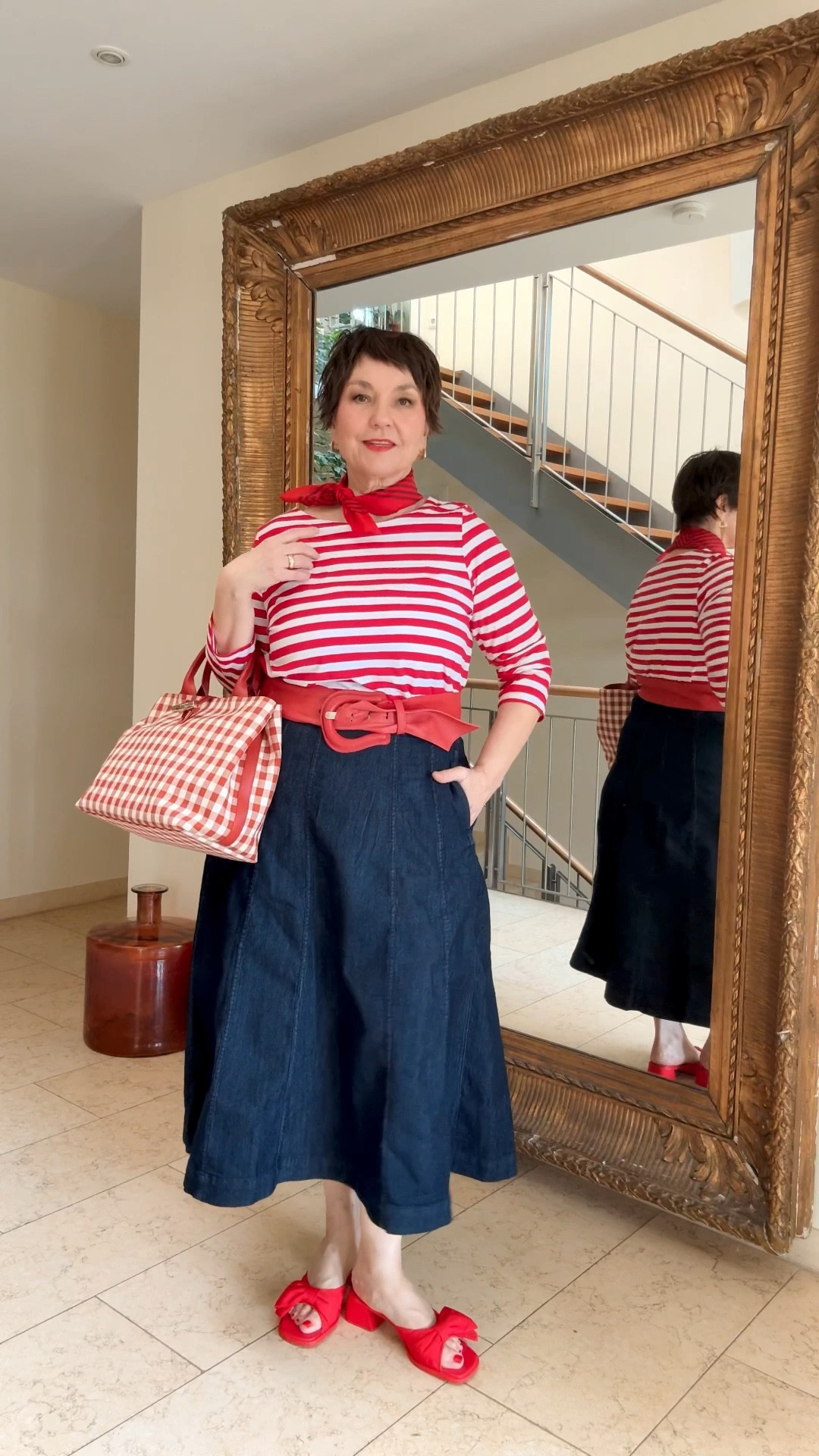 Spring outfit 2026: Denim + Stripes = Love it ❤️

#LTKmidsize #LTKspring #LTKdeutschland