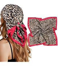 Mesovor Satin Hair Scarf for Women, Reversible 27.5" Square Bandana | Dazzling Colors Headband fo... | Amazon (US)
