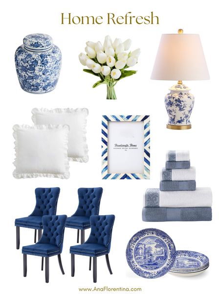 Budget friendly blue white home decor finds on Amazon! Home refresh!

#LTKunder100 #LTKhome #LTKunder50