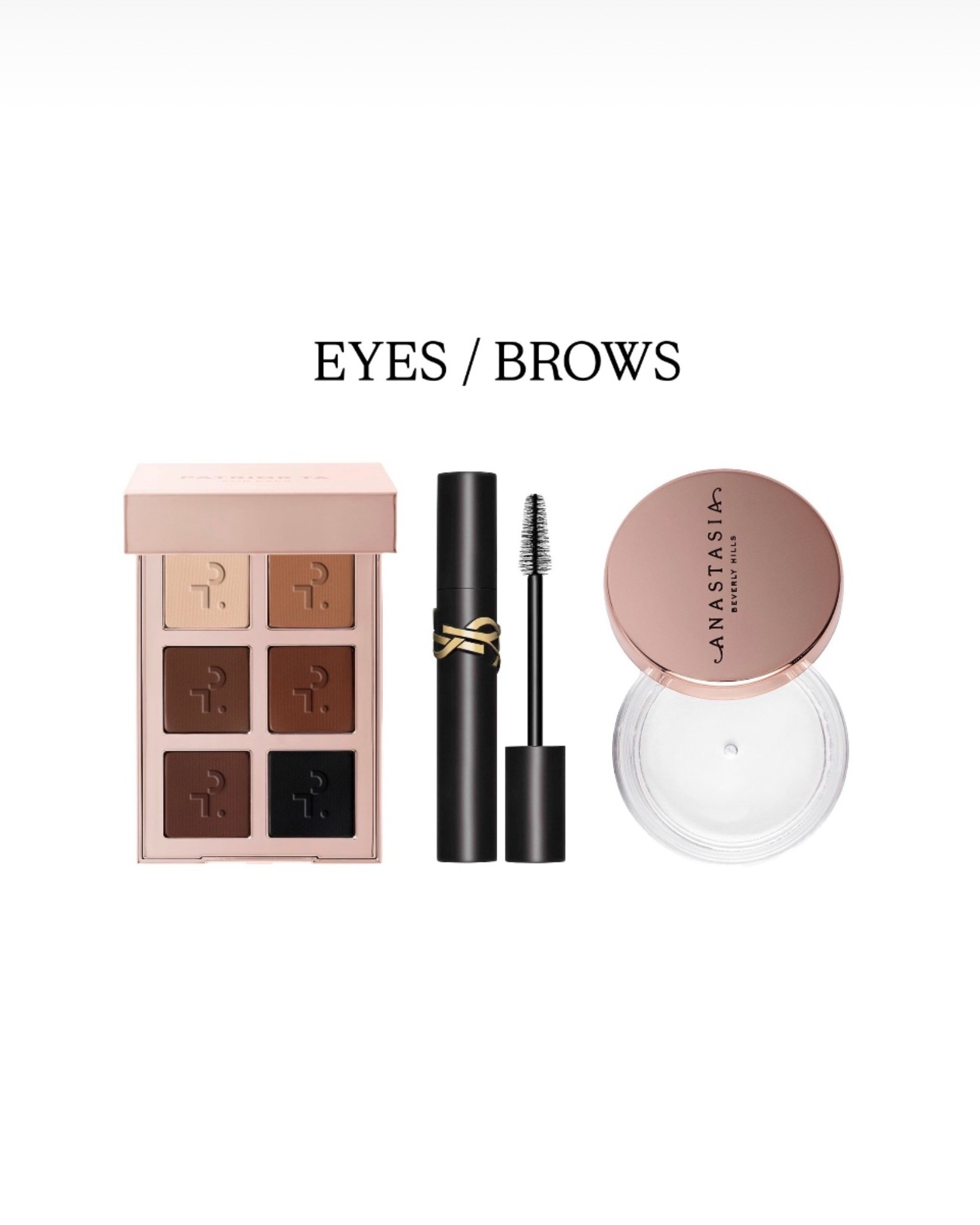 Sephora sale recommendations, eye makeup, eyeshadow palette, eye pencil, mascara, liquid liner, brows, brow gel, brow pencill