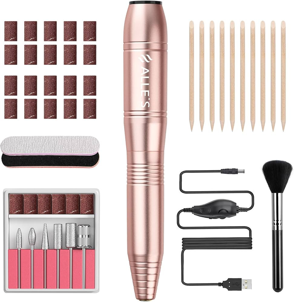 20000RPM Electric Nail Drill Compact Portable Efile Professional Manicure Pedicure Nail File Dril... | Amazon (US)