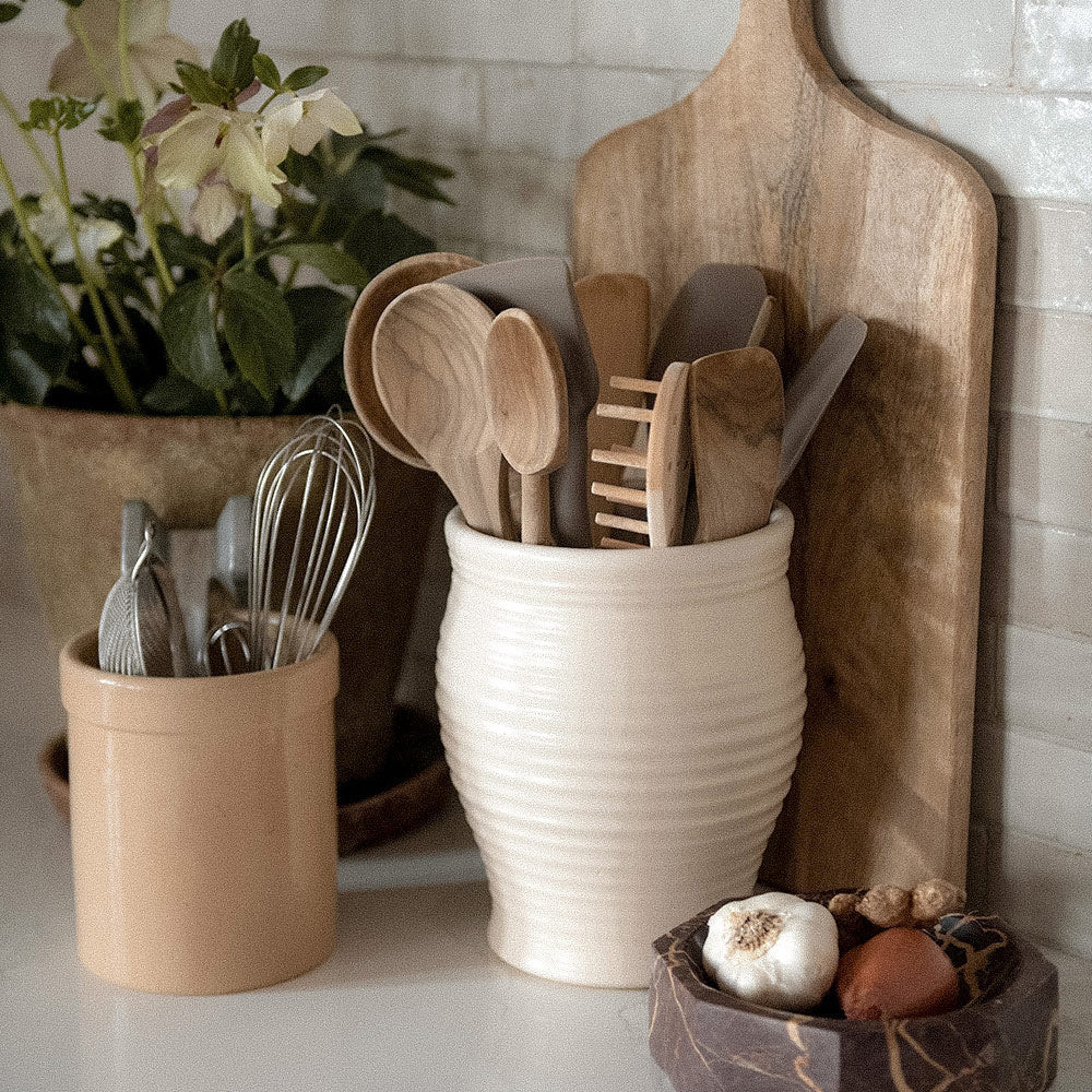 Ceramic Utensil Jar | Roan Iris