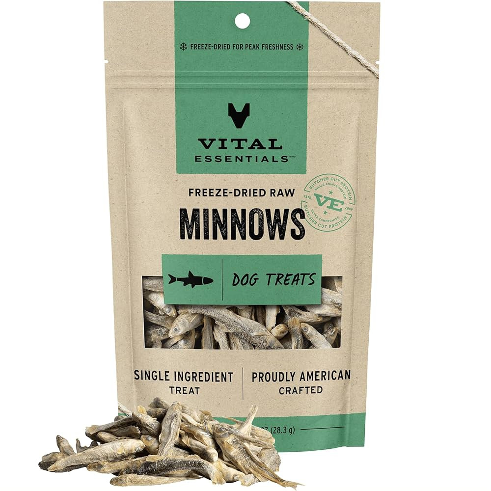 Vital Essentials Minnows Dog Treats, 1 oz | Freeze-Dried Raw | Single Ingredient | Premium Qualit... | Amazon (US)