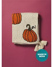 50x60 Pumpkin Tassel Throw | HomeGoods