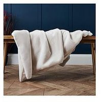 Very Home Faux Fur Throw - Cream | Very (UK)