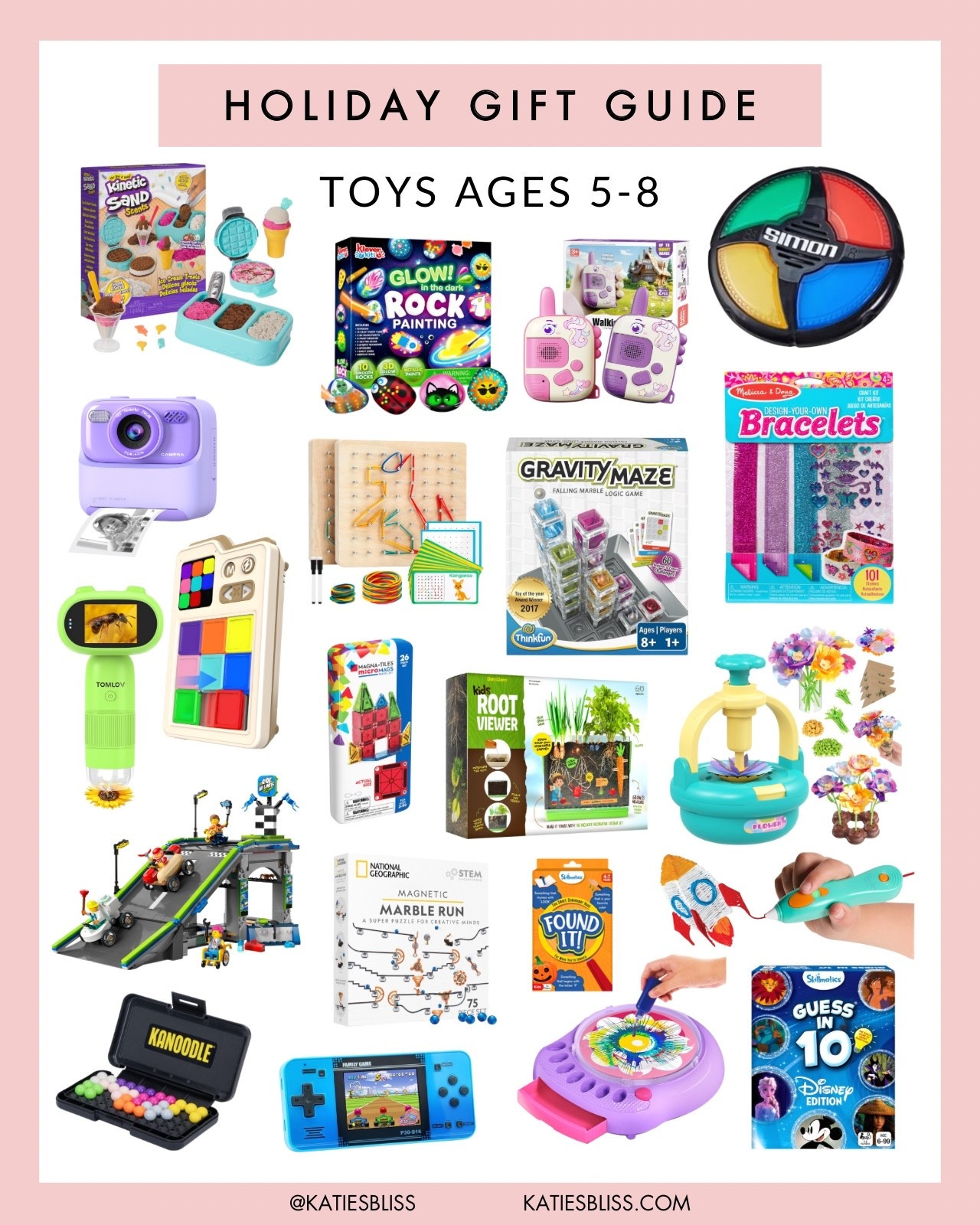 Holiday gift guide ❤️ Toys Ages 5-8

If you’re shopping for little ones this year — save this 🎁 These toys are kid-approved. Linking everything in my LTK!

Toys. Puzzle. Lego. Car. CRAYOLA. Coloring. Camera. Cars. Disney. Games. Science. 



#LTKGiftGuide #LTKHoliday #LTKKids