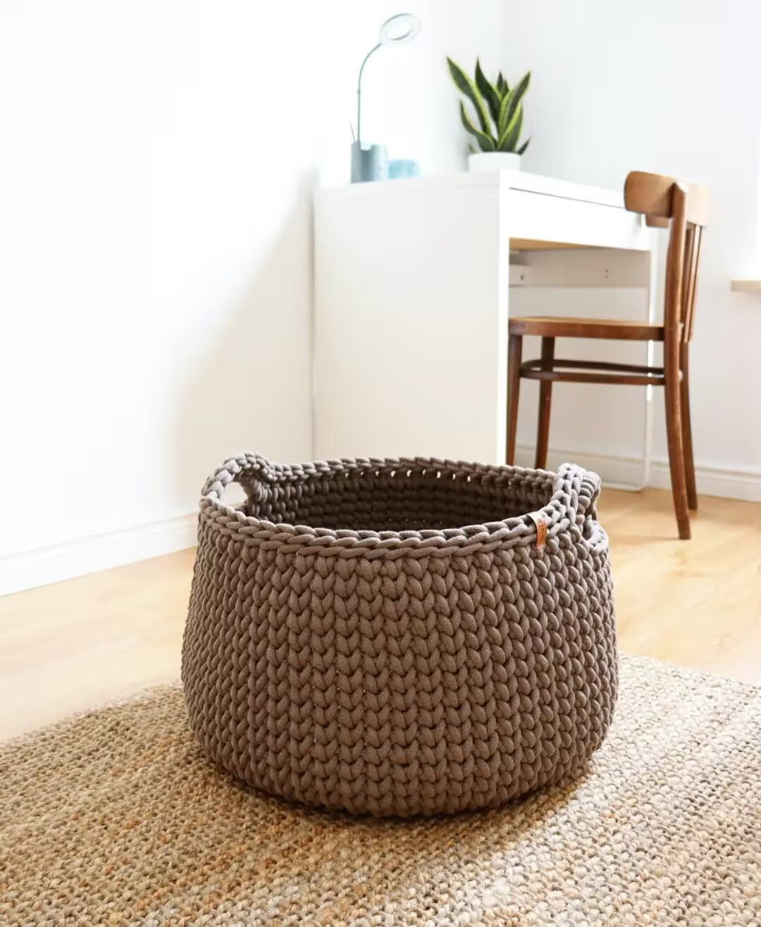 Big Size Bohemian Basket for Blankets, Rope Woven Floor Storage, Perfect for Throw Pillows and Mo... | Etsy (US)