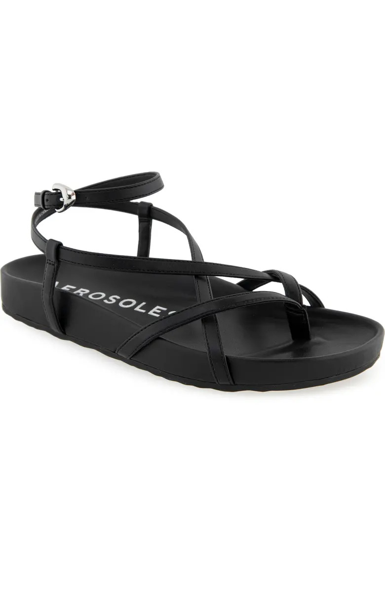 Leera Ankle Strap Flat Sandal (Women) | Nordstrom