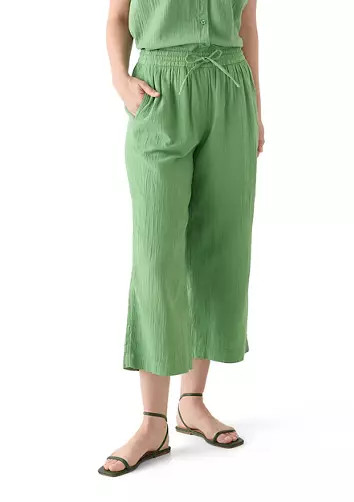 Women's High Rise Tie Waist Ankle Pants | Belk
